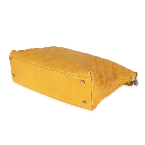 Chanel Yellow Caviar French Riviera Hobo - Picture 6 of 8